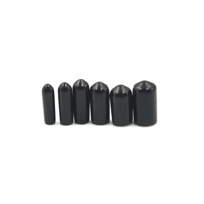10-50pcs PVC Rubber End Caps, 3-25mm Threaded Pipe Caps, Steel Plastic Pipe Protector Tips, Assorted Size Kit