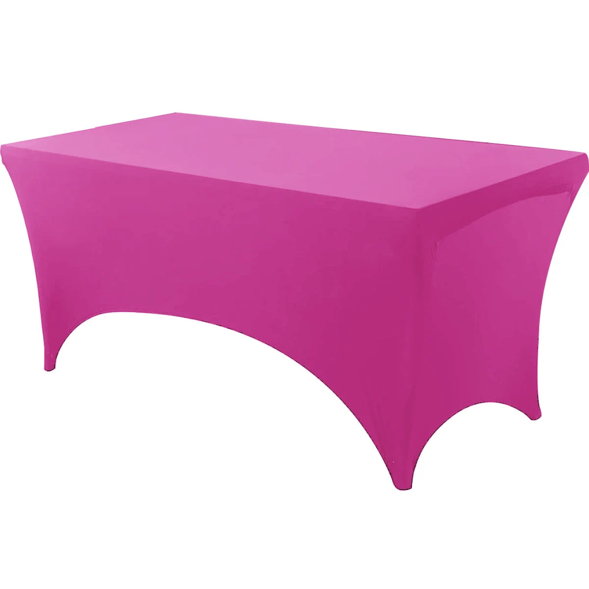 Spandex Tablecloth Tight Fitted Washable and Wrinkle Resistant Stretch Rectangular Patio Table Cover for Event Wedding Partie