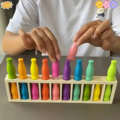 20 Color-Matching Challenging Bottle Puzzle Game Set Memory & Logic Training Strategy Board Game Party Halloween Christmas Gi