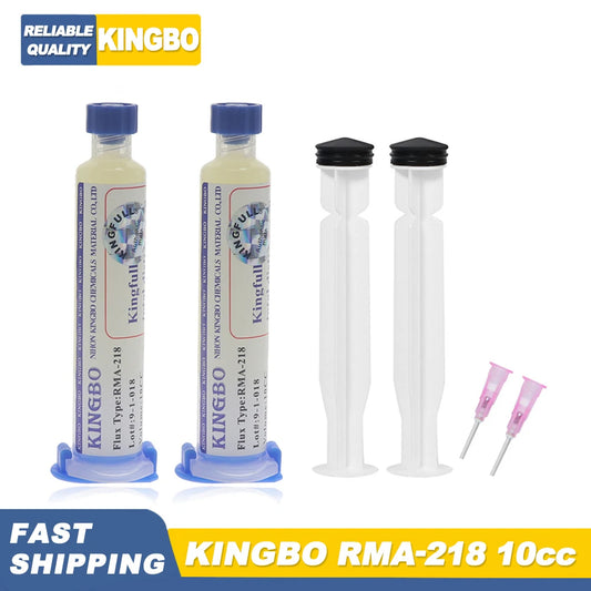 KINGBO RMA-218 10cc Solder Flux Soldering Iron Welding Flux Consumer Electronics Repair Solder Paste For Phone LED BGA SMD PG