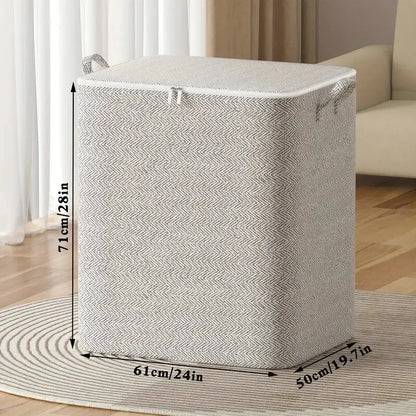 1pc Household Large Capacity Storage Bag Non-woven Material, Closet Wardrobe Organizer Can Be Used For Quilt Clothing, Toys -