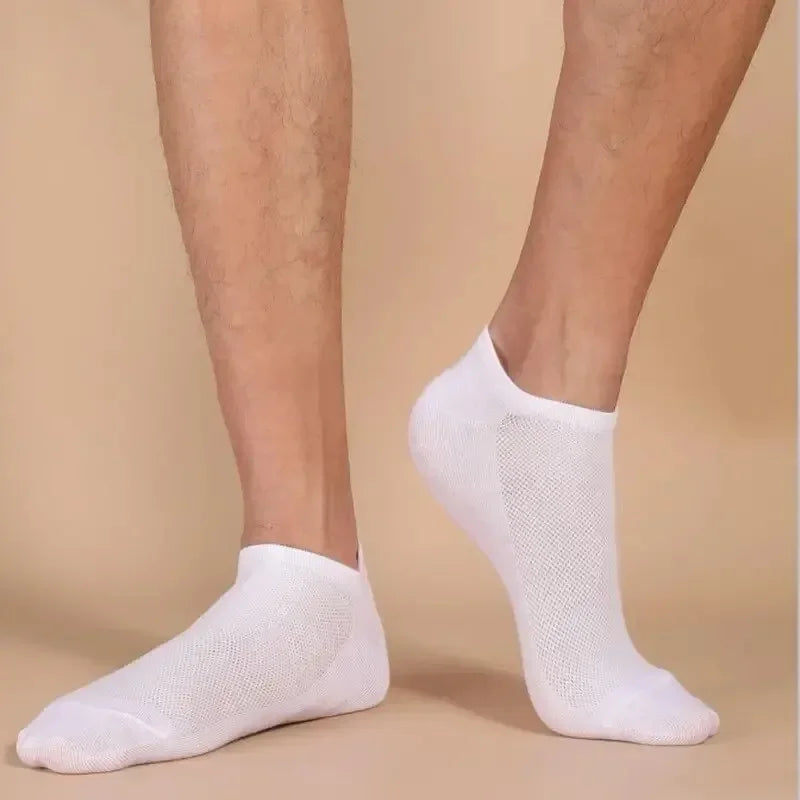 Unisex Casual Plain Color Boat Socks Thin Breathable Comfy Anti Odor Sweat-absorbing Low Cut Ankle Socks For Men Women