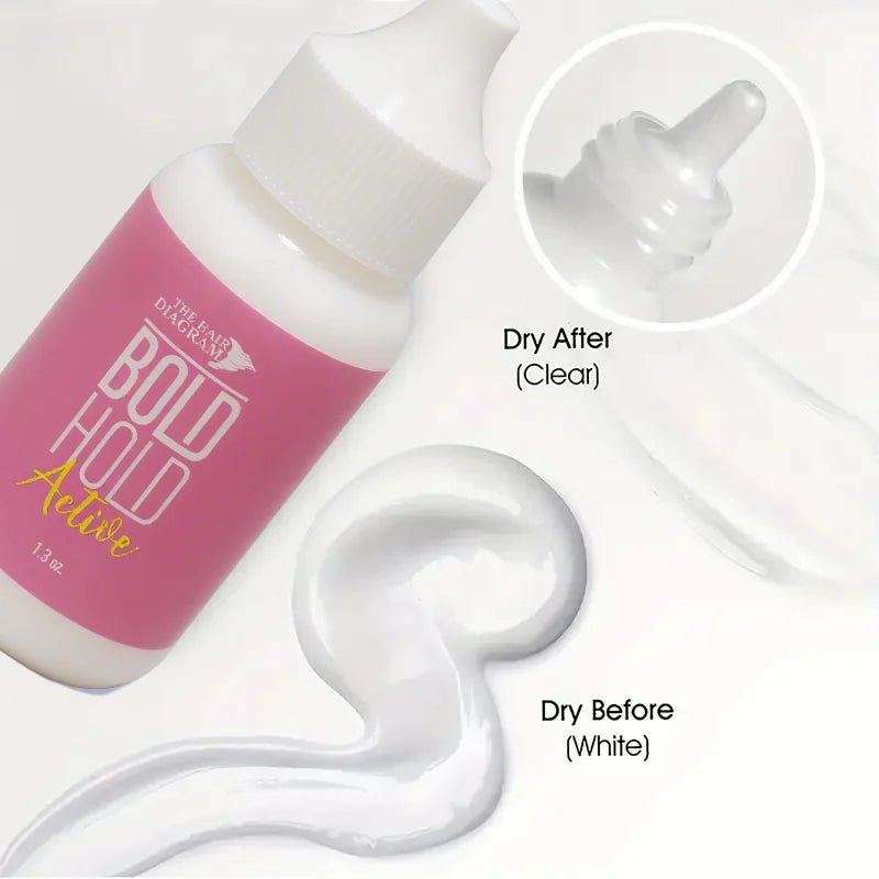 37g Lace Wig Glue, Waterproof Adhesive with Water-Based Formula. Mild and Non-Irritating, Quick-Drying, Firmly Secures Wigs, 
