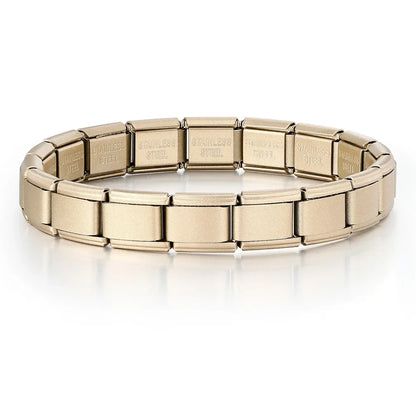 2025 New Men and Women Starry Colors 18 Pieces Italian Charm Fit 9mm Stainless Steel Modular Bracelet Jewelry - Starlight Ret
