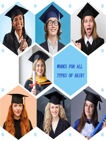 Graduation Hat Headband-Graduation Hat Headband, Firm Slip Graduation Hat Headband, Graduation Hat Accessories Black