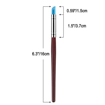 5Pcs/set Silicone Clay Sculpting Tools for Brush Modeling Dotting Nail Art Pottery Clays Tool DIY Carving Ceramics Sculpture