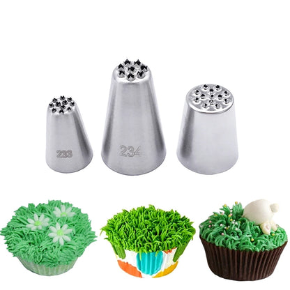 2/3/5/7/12 Pcs/Set Icing Piping Nozzles Set Russian Round Tips Fondant Cake Cream Decorating Pastry Tools