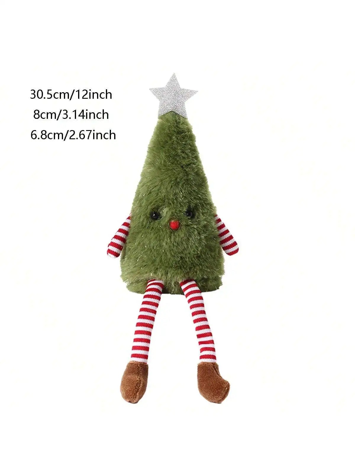 Christmas Decorations Cute Plush Christmas Tree Doll Home Party Doll Decoration - green
