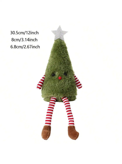Christmas Decorations Cute Plush Christmas Tree Doll Home Party Doll Decoration - green