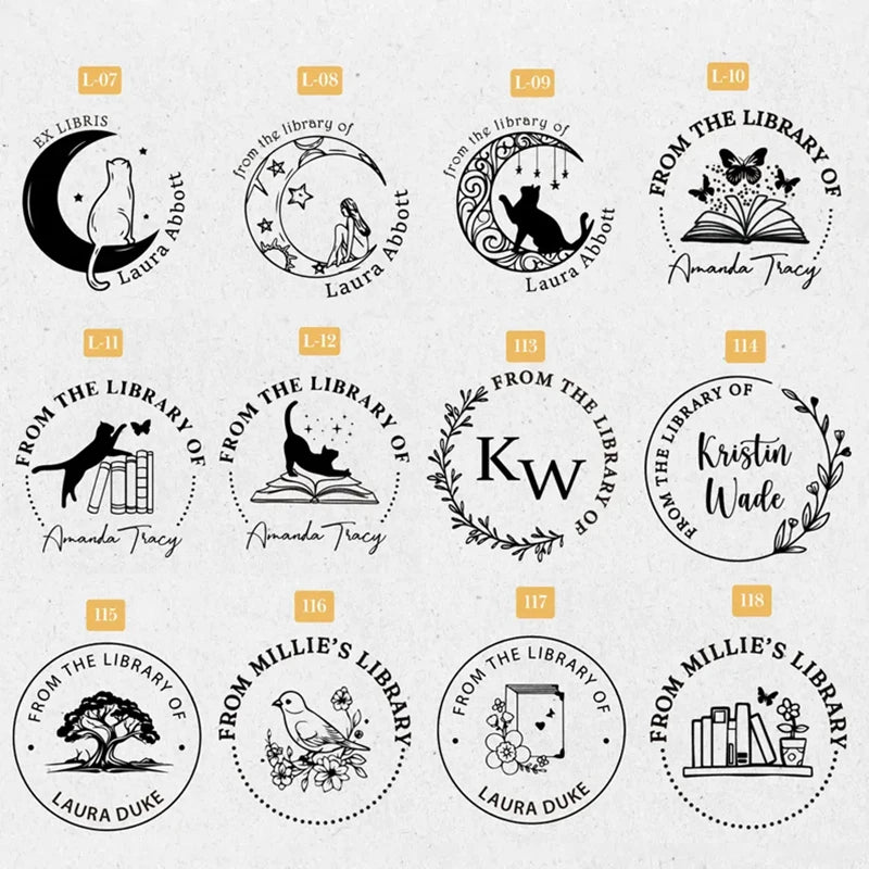 Custom Embosser Stamp,From the Library Embosser,Personalized Book Embosser Stamps,Custom Logo,Magic School,Gift for Book Love