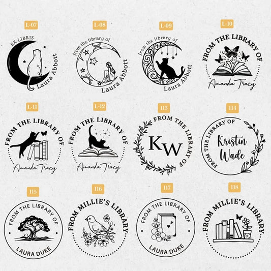 Custom Embosser Stamp,From the Library Embosser,Personalized Book Embosser Stamps,Custom Logo,Magic School,Gift for Book Love