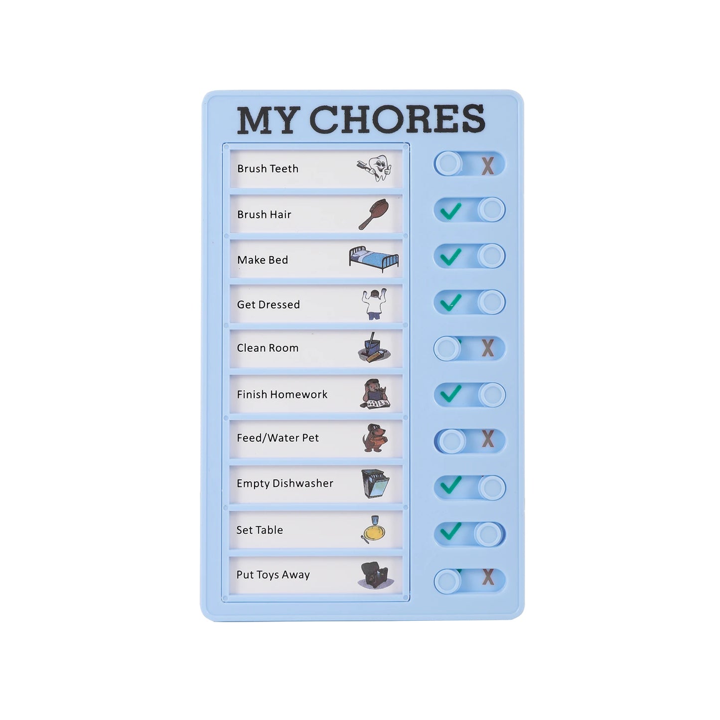 Reusable My Chores Checklist Task Board Daily Schedule Planner Memo Chore Chart Kid Responsibility Behavior Self Discipline C