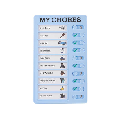 Reusable My Chores Checklist Task Board Daily Schedule Planner Memo Chore Chart Kid Responsibility Behavior Self Discipline C