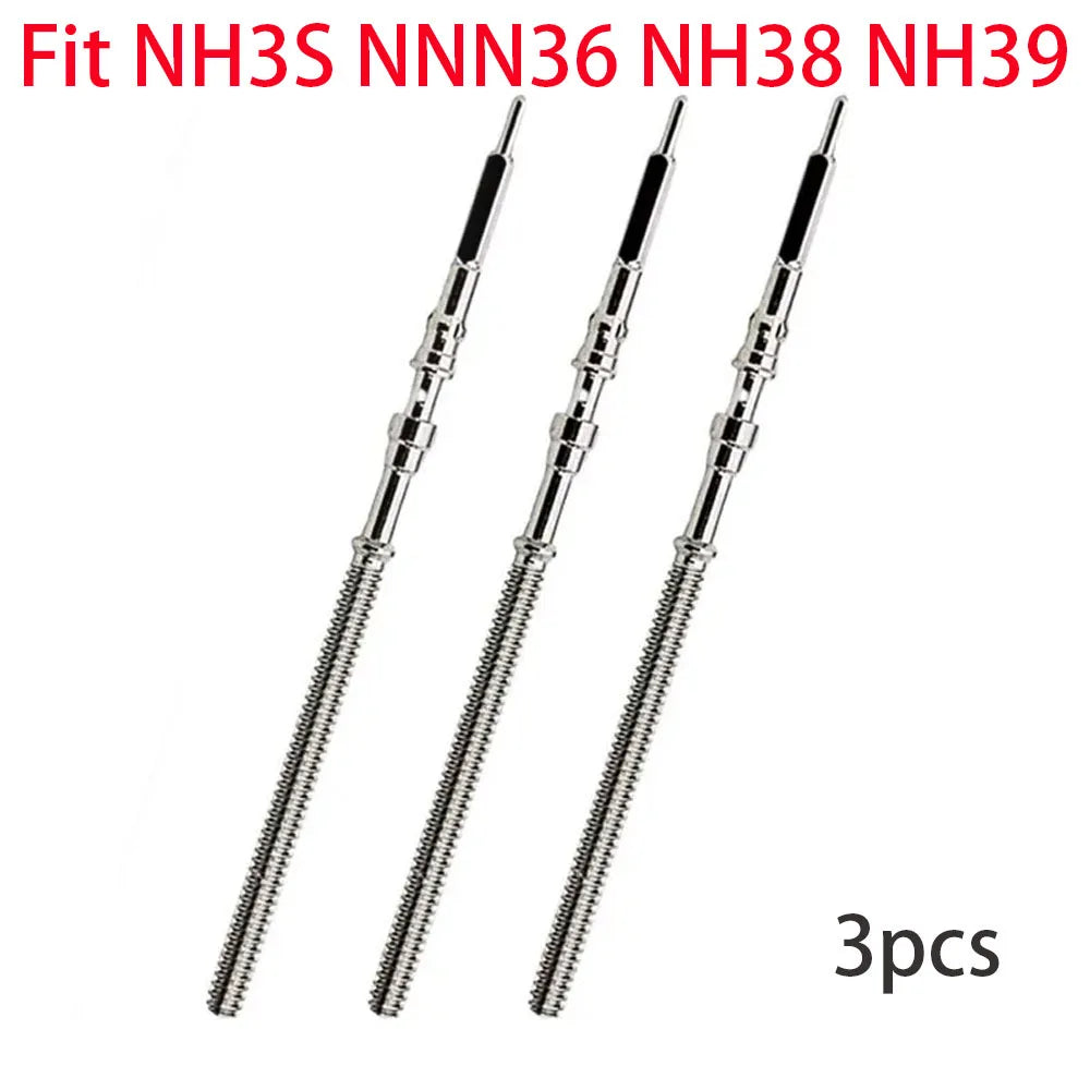 Watch Stem Stainless Steel Spare Parts Fit NH35 NH36 NH38 NH39 Crown Automatic Mechanical Movement Watch Parts Crown Stem