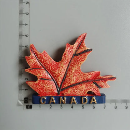 Canada Tourist Souvenir Fridge Magnets Ottawa Victoria Limeau Bridge Vancouver Quebec Toronto Bear Moose Maple Leaf Stickers 