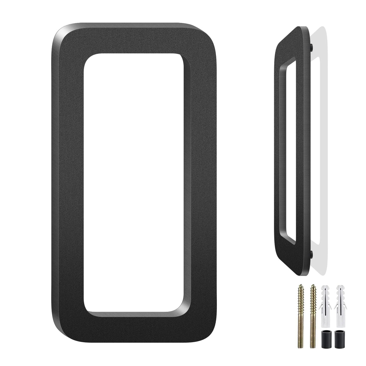 3-10 Inch Floating Aluminum House Address Numbers Letters, Modern Metal House Numbers for Outside, Black Metal Door Address L