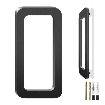 3-10 Inch Floating Aluminum House Address Numbers Letters, Modern Metal House Numbers for Outside, Black Metal Door Address L