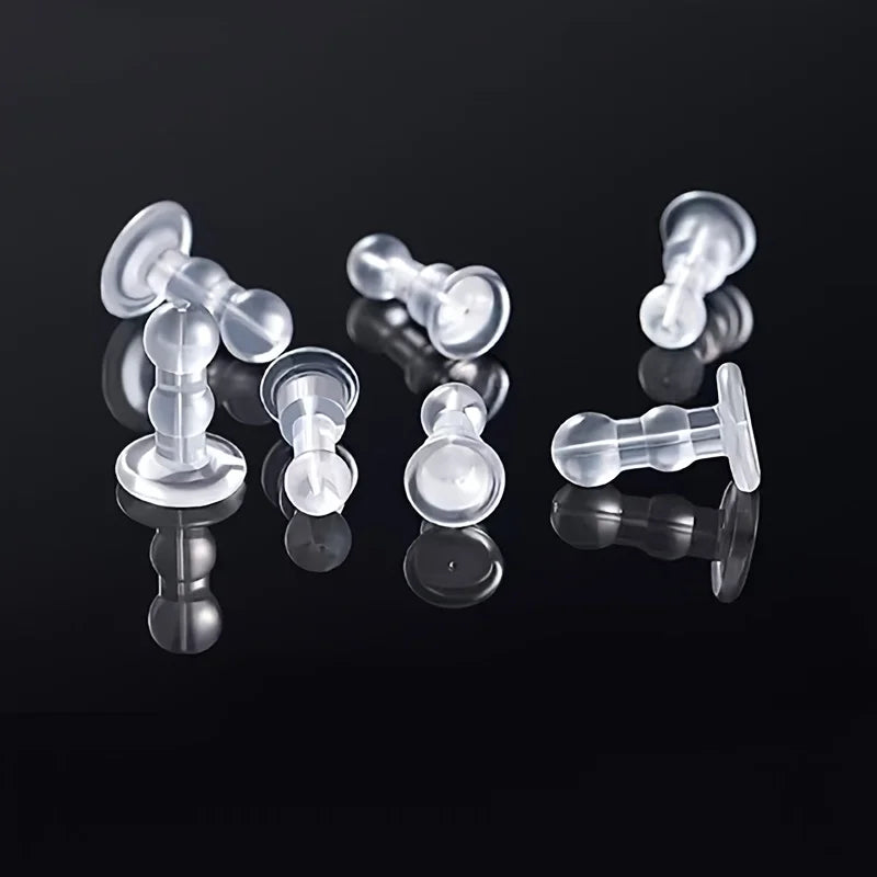 Silicone Ear Pad-anti-piercing Earring, Full Coverage Earplug Safety Earring Back for DIY Production, Jewelry Production