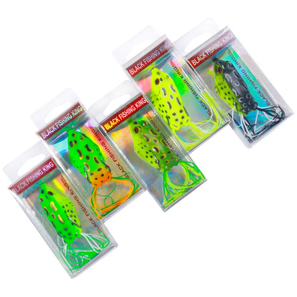 Popper Frog Soft Lure Predator Fishing Topwater Wobblers Walk Fish Lure for Catfish 4cm 5cm 5.8 cm Fishing Tackle​