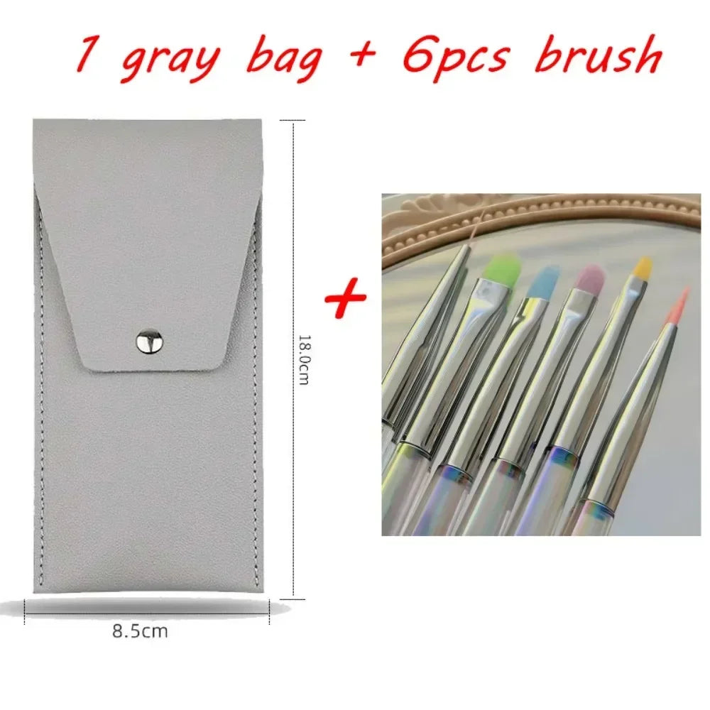 Nail Design Art Pen Aurora Transparent Brush Painting Nail Brush Uv Gel Extension Drawing Carving Pen Diy Manicure Tool With 