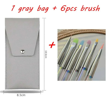 Nail Design Art Pen Aurora Transparent Brush Painting Nail Brush Uv Gel Extension Drawing Carving Pen Diy Manicure Tool With 