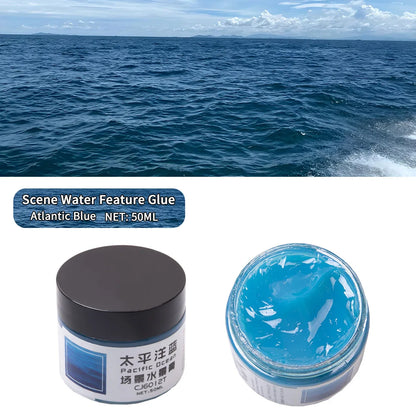 50ML Diorama Rivers/Oceans/Lakes/Simulation Static Water Scene Making Materials DIY Model Kit For Effect Miniature Landscape 