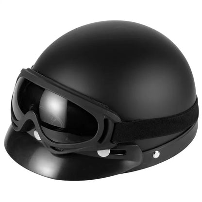 Vintage for Harley Leather Helmet for Men Women Winter Warm Universal Lightweight Half Helmet Electric Bicycles Great Gift Se