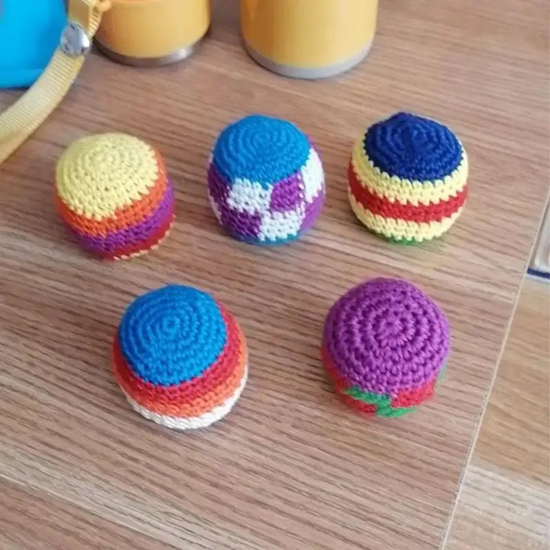 Soft Handmade Sacks for Footbag Juggling Balls Kids Outdoor Toy Safe and Durable for Camping