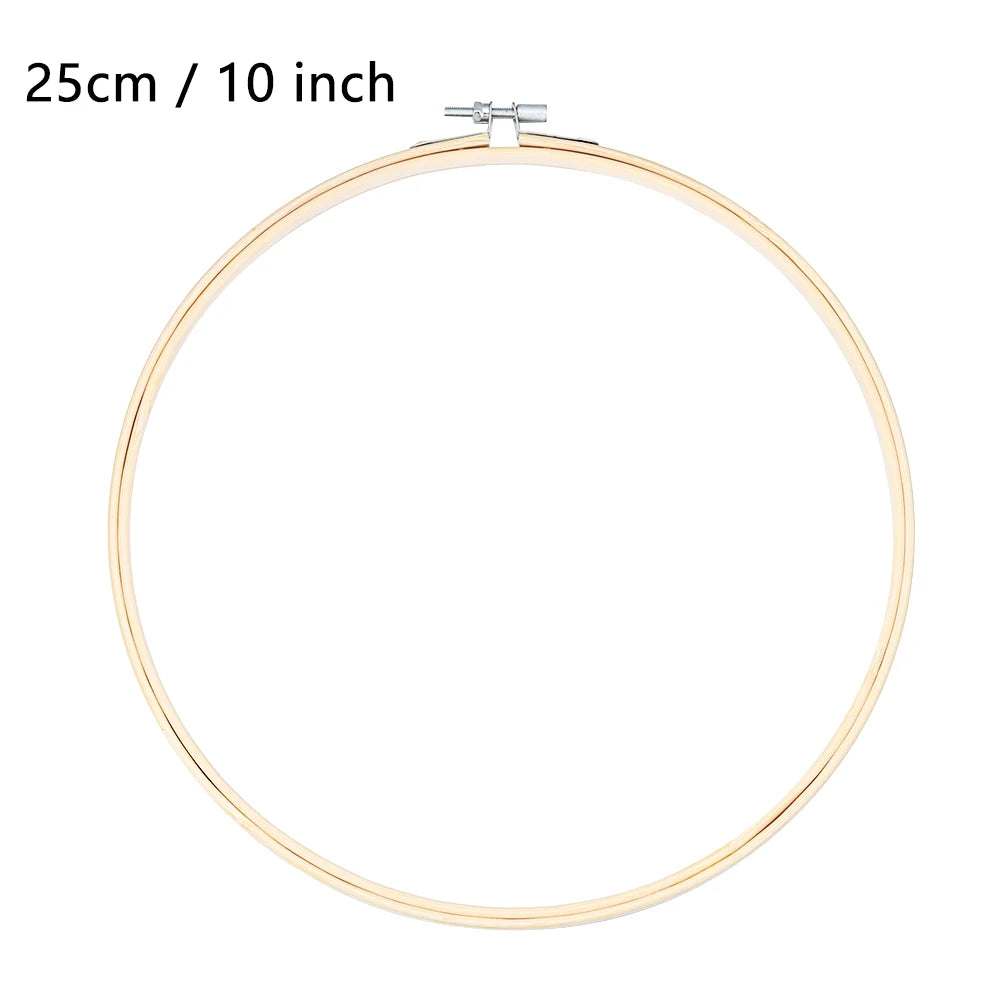 8/10/13/15/18/30cm Embroidery Hoop DIY Needlecraft Cross Stitch Machine Bamboo Frame Ring Round Loop Hand Household Sewing To