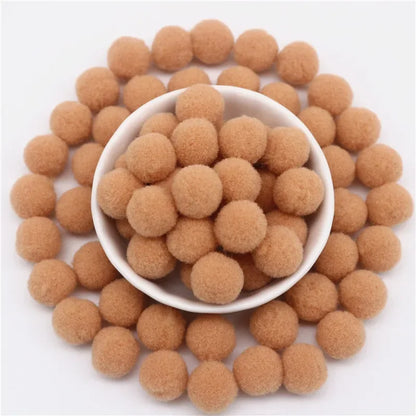 Pompon Balls 8mm 10mm 15mm 20mm 25mm 30mm Fluffy Pompoms Crafts Pompom Diy Handmade Kids Toy Wedding Decoration Craft Supplie