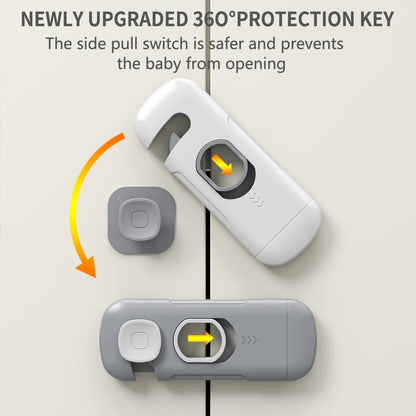 1/2/3/5pcs Child Safety Cabinet Lock Security Protection Home Refrigerator Safety Buckle Baby Anti-Pinch Hand Drawer Door Loc