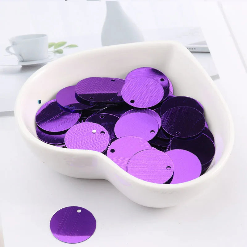 10g/Pack Round Sequin 6mm 8mm 10mm 15mm 20mm 30mm Sewing Sequins For Craft, Jewelry Accessories, Wedding Dress Craft 28 Color