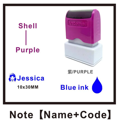 Custom Teacher Name Ink Stamp Signature Calligraphy Selfing-Inking Personalized Letter Stamp For School Student