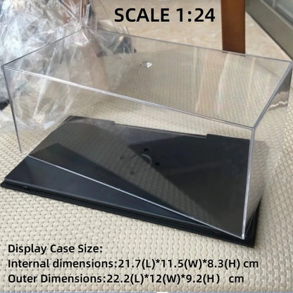 Scale 1/64 1/43 1/32 1/24 1/18 Clear Acrylic Display Box Case for Car Model Dust Cover Pre Made Box Diecast Professional Stor