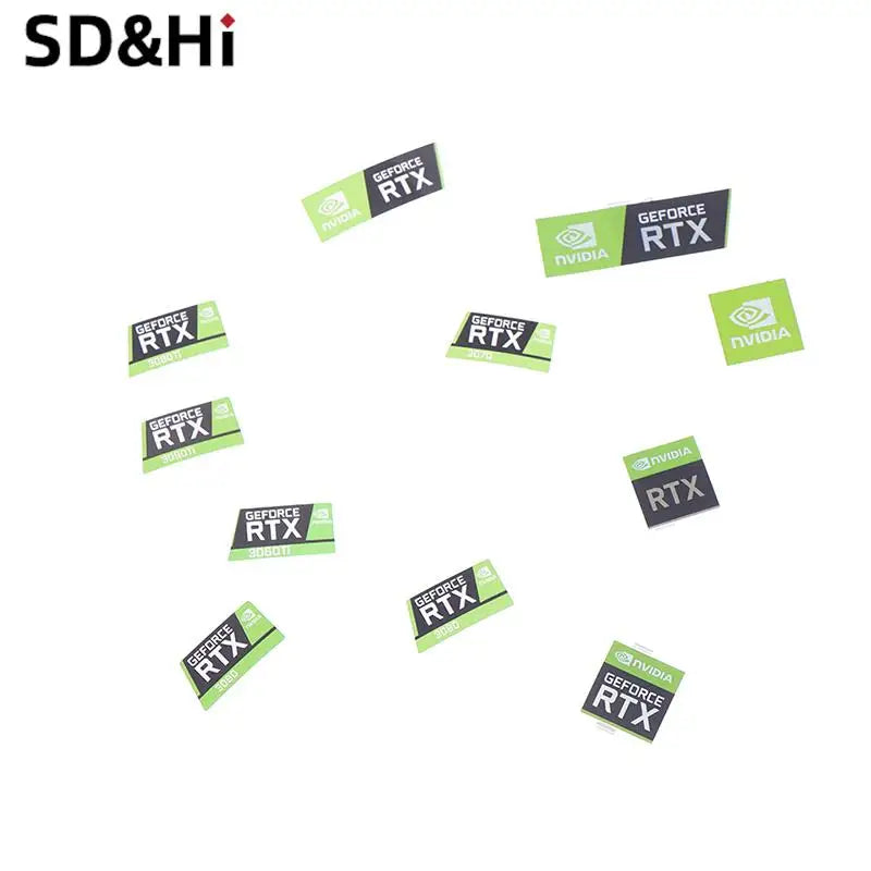 Laptop Graphics Card Label Laptop Desktop Label For Computer PC Laptop Accessories RTX 3090TI 3080TI 3070 3060 Desktop Sticke