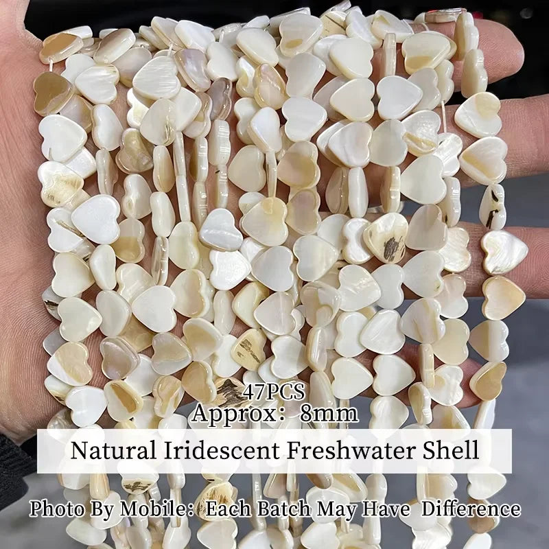 Natural Shell Beads Irregular Shape Smooth Beads Loose Spacer Bead For Jewelry Making Diy Earrings Necklace Accessory Finding