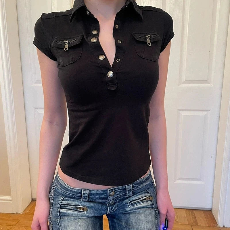 Women T Shirt Black Gothic 90s Vintage Vest Aesthetic Sleeveless Corset Top Vintage Tee Y2k Tank Top 2000s Coquette Clothes -