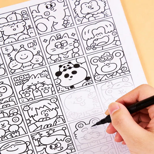 55 Randomly Different Interesting Patterns Including Exquisite Graffiti Patterns for Copying and Coloring Suitable for Art Gi