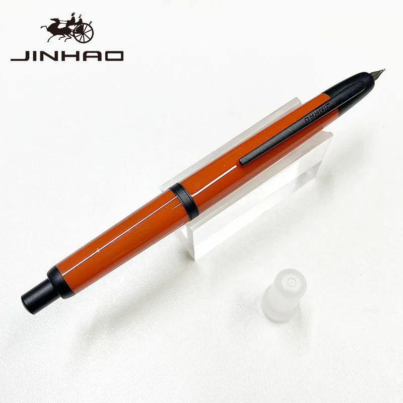 Jinhao 20 Press Retractable Fountain Pen EF/F Nib with Converter Resin Writing Gift Pen