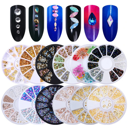 nail parts nail art glitter rhinestone Crystal gems jewelry Bead Manicure decoration accessories nail supplies for profession