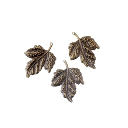 Retail 30Pcs Filigree Leaf Decoration DIY Wraps Connectors Embellishments Findings 43x31mm