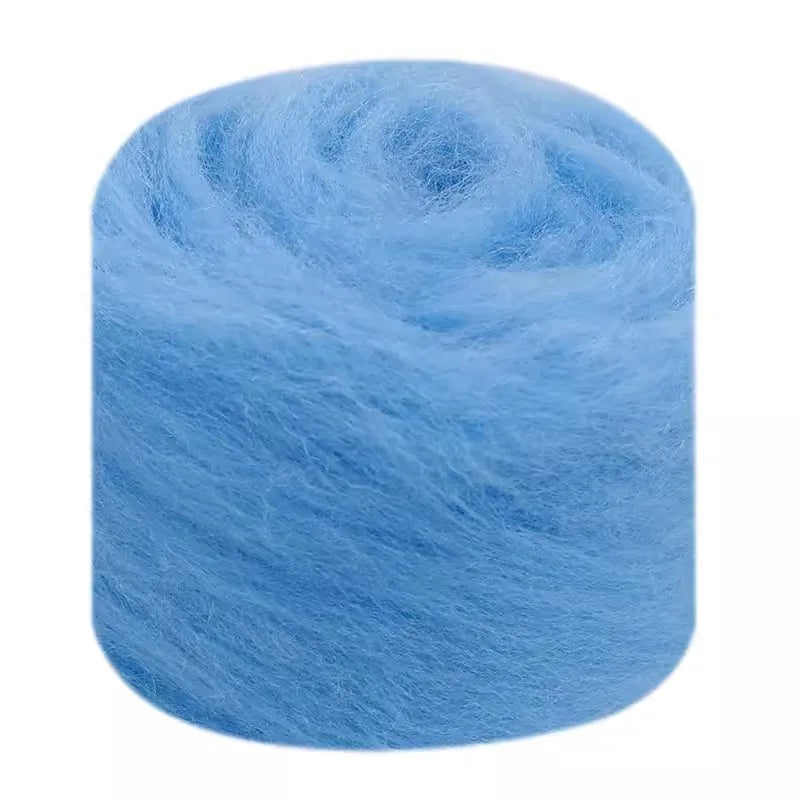 Needle Felting Wool Fibre Wool Roving for DIY Craft Materials, Needle Felt Roving Fabric Felt Craft Toys Handmade Felting Cra