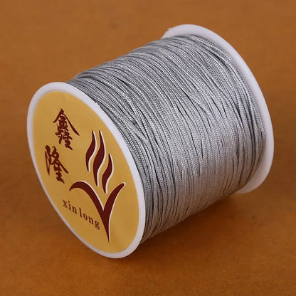 40m/lot 0.8mm Cotton Knotting Macrame Cord Nylon Thread String DIY Beading Braided Bracelet Jewelry Making - 14