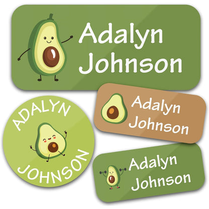 TREES 140PCS Custom Waterproof Name tags Stickers ,cartoon style, nakrjki na ubrania imie，autocollants personnalisés prenom, 