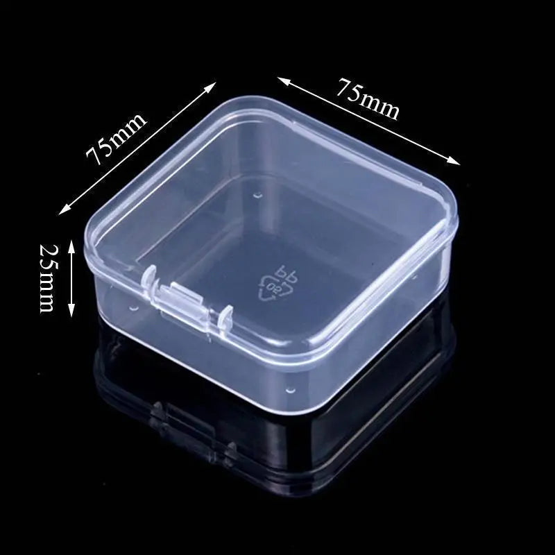 Mini Plastic Box Rectangular Box Translucent Box Packing Box Storage Box Dustproof Solid Strong Jewelry Storage Case Containe