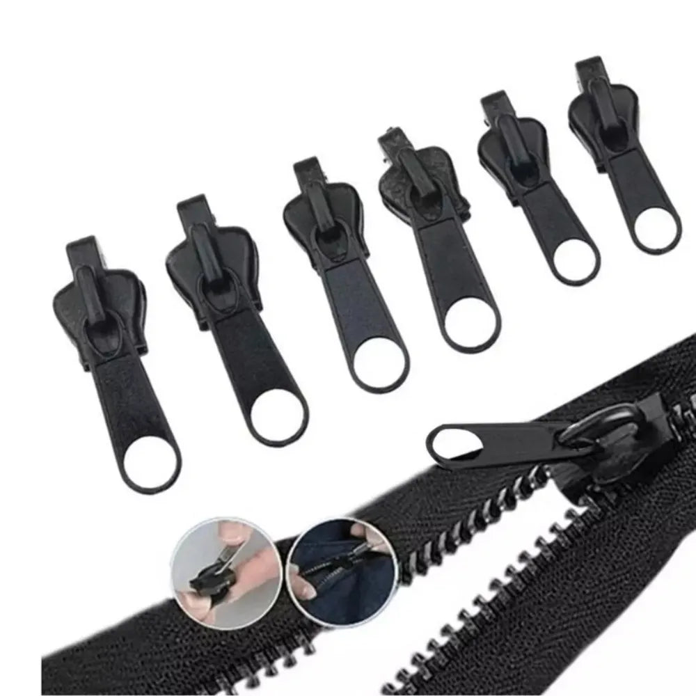 6Pcs Universal Detachable Repairing Zippers DIY Sewing Backpacks Purses Repair Replacement Zippers Sewing Accessories