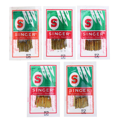50pcs Mix Size Singer Needles Sewing Needle Leather Needle Domestic Machine Sewing Needle Crafts Sewing Needle Home Supplies
