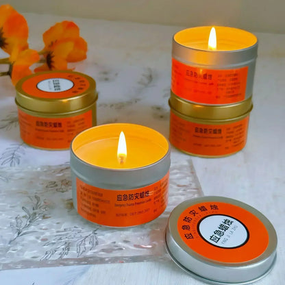 1-20pcs Emergency Candles for Power Outages Windproof Smokeless Long-Lasting Lighting Survival Supply for Home Camping Blacko