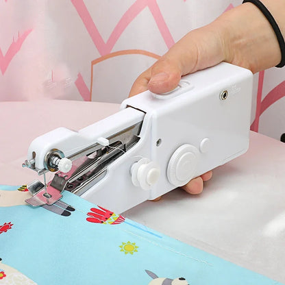 Portable Manual Sewing Machine Handheld Rope-free Electric Quick Build DIY Apparel Supplies Arts Crafts Home Garden Embroider