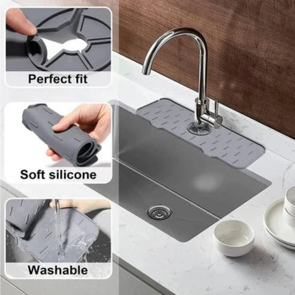 Silicone Mat Gourmet Faucet Kitchen Accessory Home Appliance Sponge Rack Kitchens Accessories Kitchen Sink Splash Guard for Y